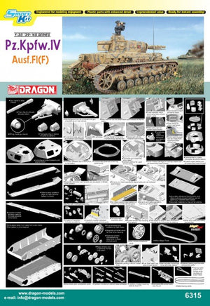 Dragon 6315 Pz.Kpfw IV Ausf. F1 (F) 1/35 – zdjęcie 2