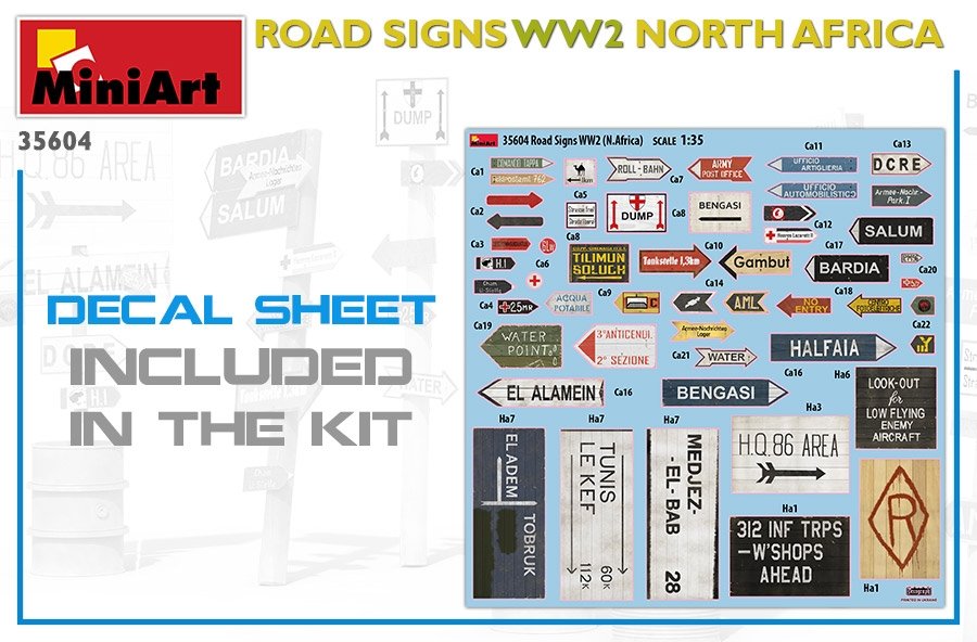 MiniArt 35604 Road Signs WW2 North Africa 1/35 – image 2