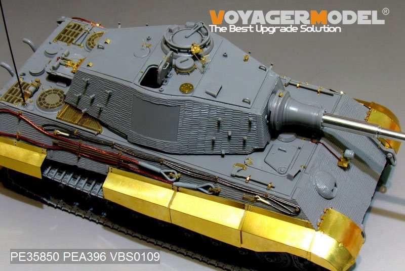 Maquette Voyager PEA396 Schürzen du char allemand King Tiger de la Seconde Guerre mondiale pour TAKOM au 1/35 – image 3