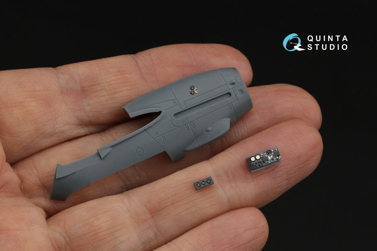 Quinta Studio QD72188 Bf 110G2/4 3D-Printed &amp;amp; coloured Interior on decal paper (Eduard) 1/72 – immagine 9