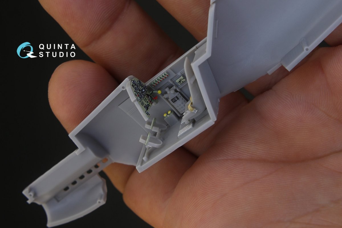 Quinta Studio QD48105 Bf 109C/D 3D-Printed &amp;amp; coloured Interior on decal paper (for Modelsvit kit) 1/48 – zdjęcie 9
