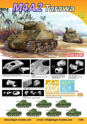 Dragon 7305 M4A2 Tarawa 1/72 – immagine 2