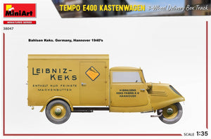 MiniArt 38047 TEMPO E400 KASTENWAGEN 3-WHEEL DELIVERY BOX TRACK 1/35 – immagine 13