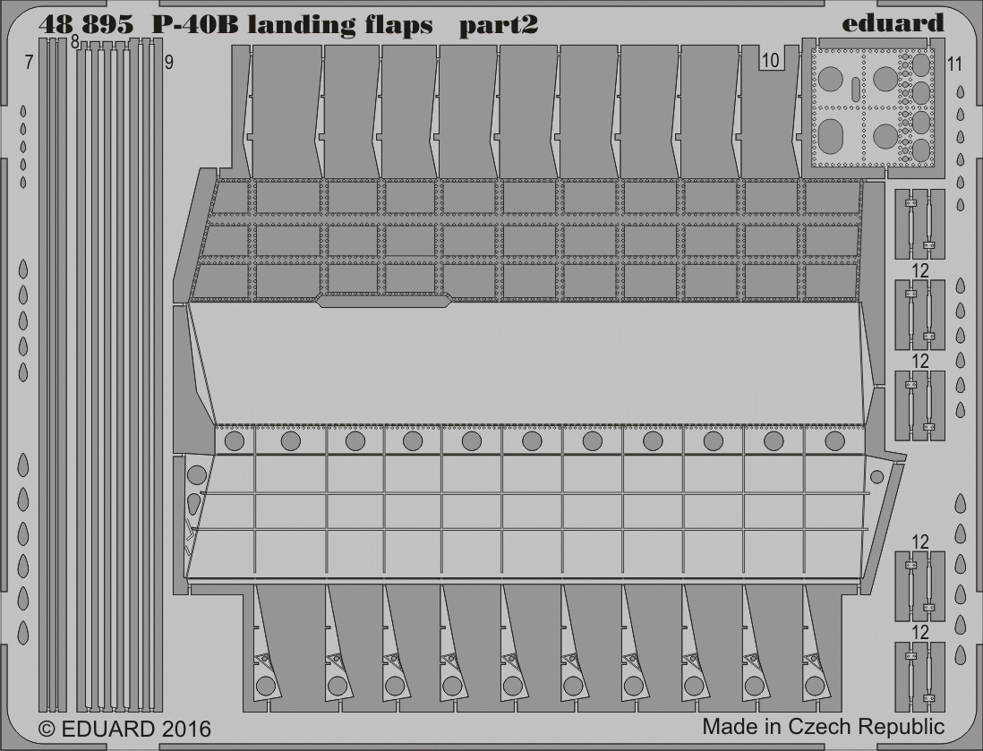 Eduard 48895 P-40B landing flaps AIRFIX 1/48 – Bild 2