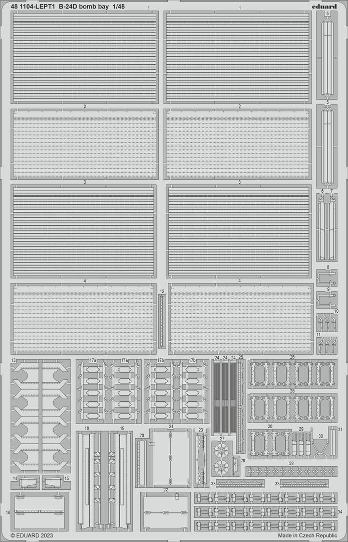 Eduard 481104 B-24D bomb bay REVELL 1/48 – zdjęcie 2