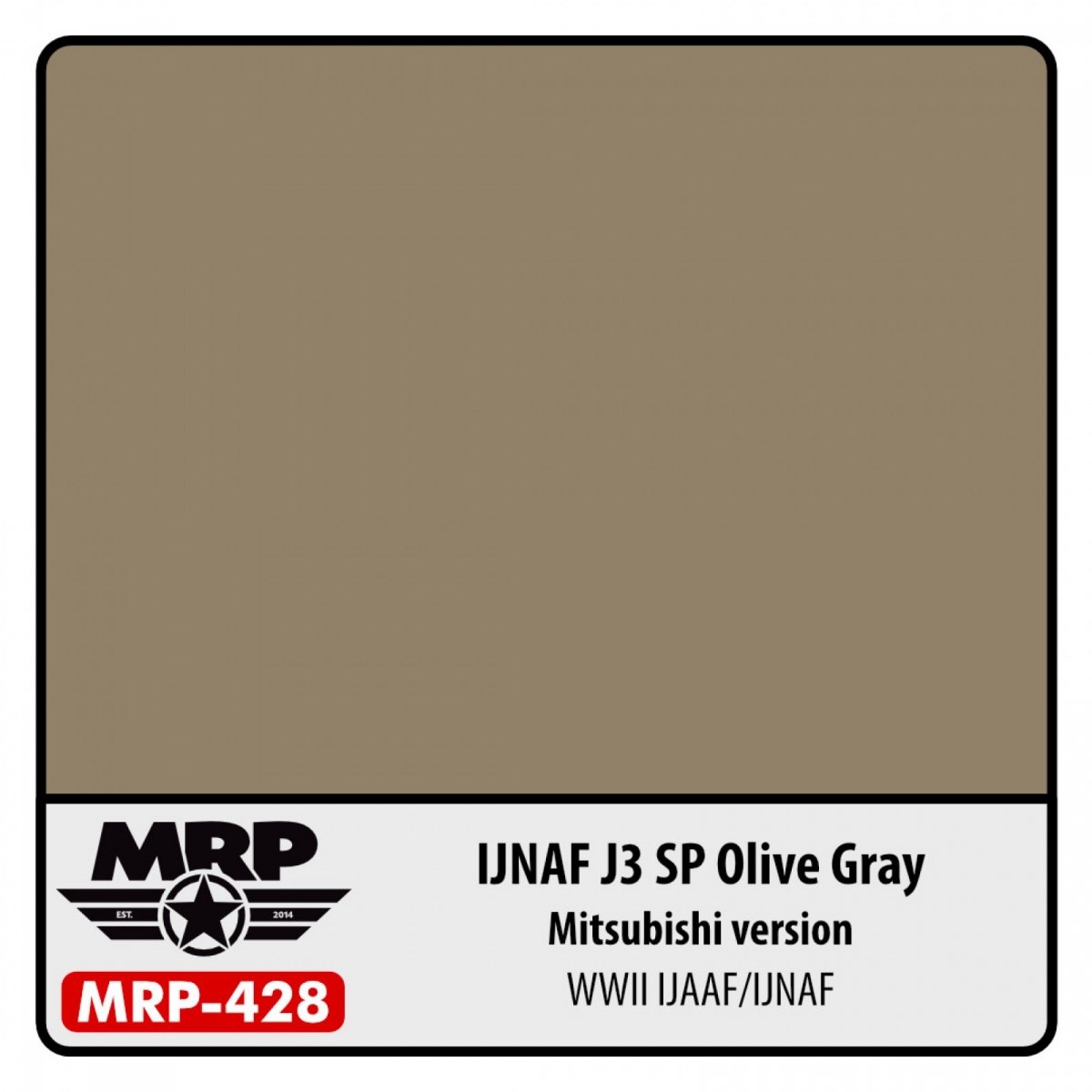Peinture MR. Paint MRP-428 IJNAF J3 SP Gris Olive (Peinture Spéciale Mitsubishi) 30 ml
