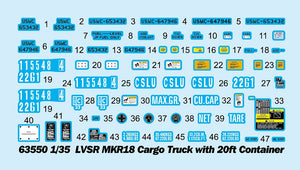 I Love Kit 63550 LVSR MKR18 Cargo Truck with 20ft Container 1/35 – immagine 6