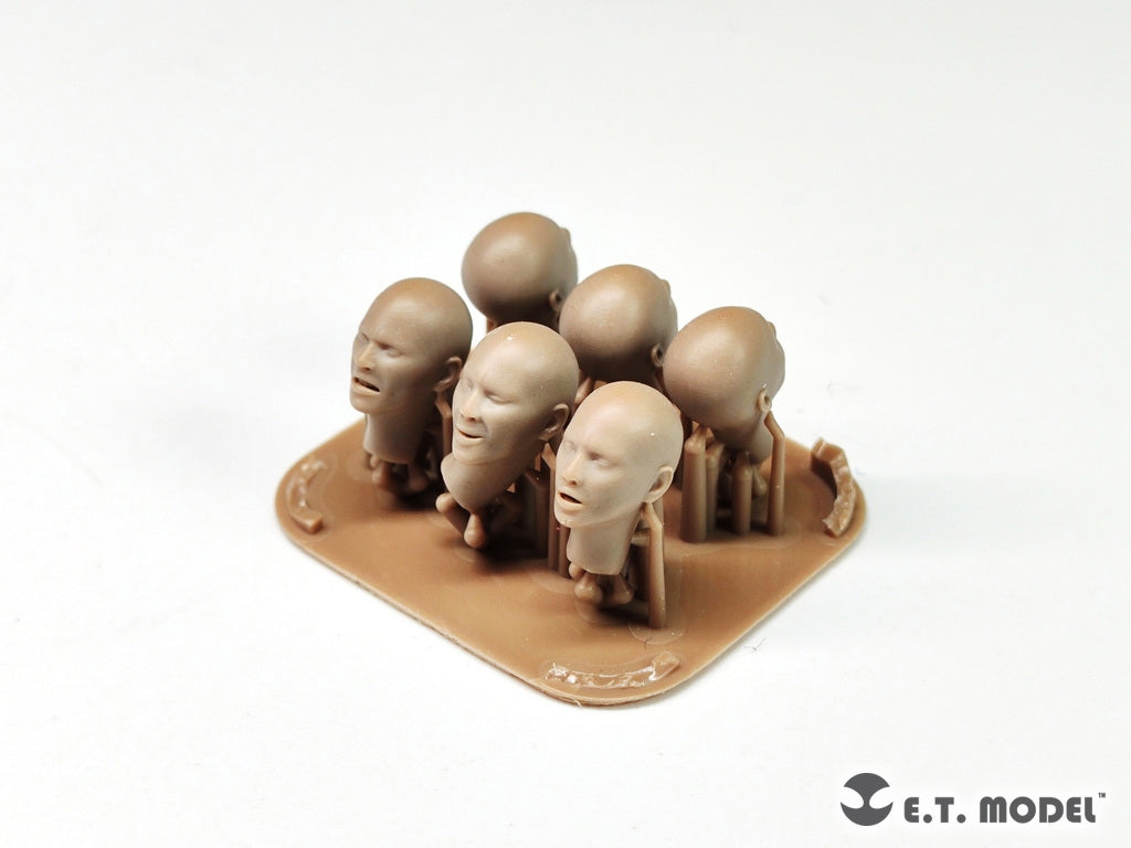 E.T. Model P35-340 Heads for Asian Figures Type.2 (Universal) 1/35