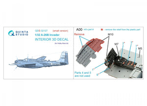 Quinta Studio QDS-32127 A-26B 3D-Printed &amp;amp; coloured Interior on decal paper (Hobby Boss) (small version) 1/32 – Bild 10