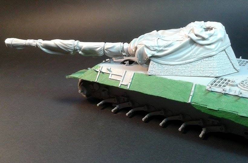 Panzer Art RE35-420 Panther A/G turret with Zeltbahn camouflage net 1/35 – zdjęcie 2
