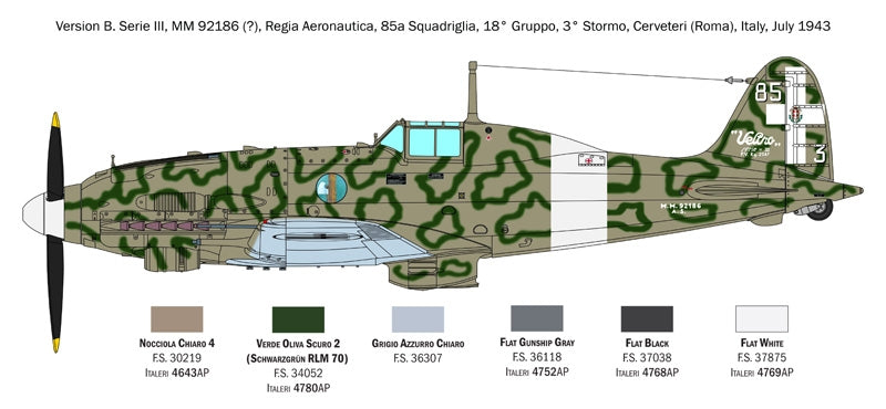 Italeri 2519 Macchi C.205 Veltro 1/32 – Bild 12
