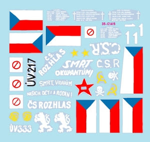 Star Decals 35-C1415 Hetzer - Jagdpanzer 38(t). The Prague Uprising 1945 # 2. The Prague Uprising was an attempt by the Czech recistance movement to liberate the city from the Germans in May 1945 1/35 – zdjęcie 2