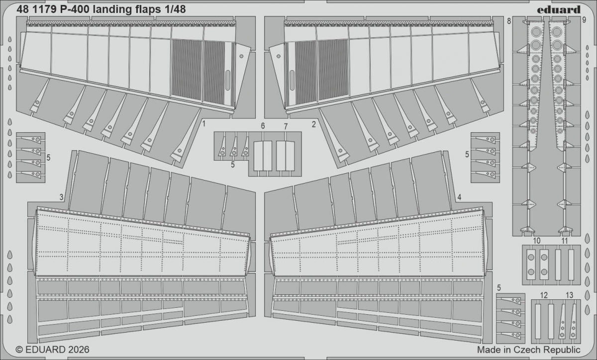 Eduard 481179 P-400 landing flaps for ARMA HOBBY 1/48