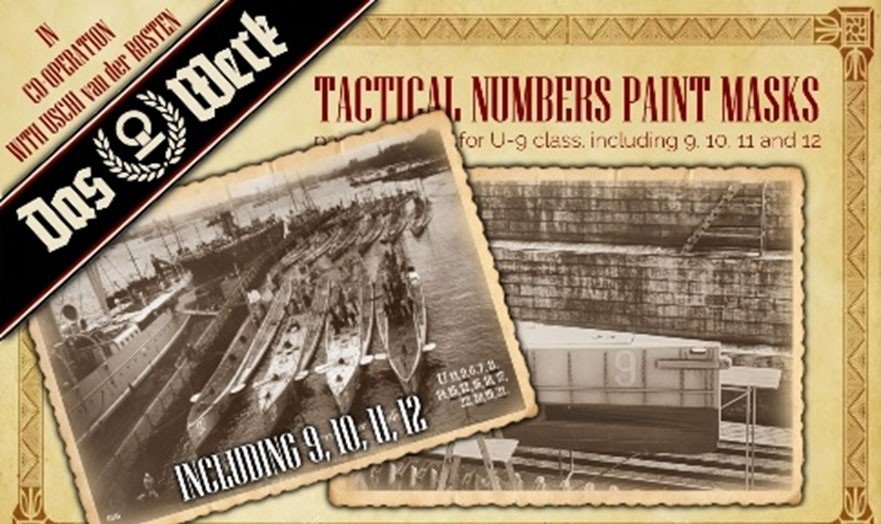 Das Werk DWA023 Tactical Numbers Paint Masks