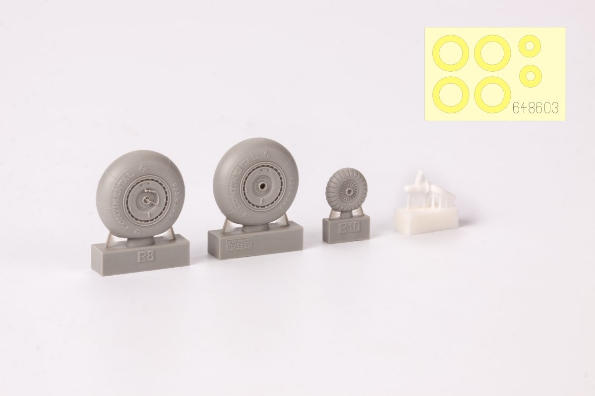 Eduard 648603 Bf 110G wheels for Eduard 1/48 – immagine 4