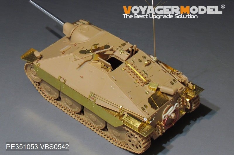 Voyager Model PE351053B WWII German Sd.Kfz.138/2 Hetzer Tank Destroyer Late Version (B ver include Gun Barrel) For ACADMY 13230/13277 1/35 – immagine 16