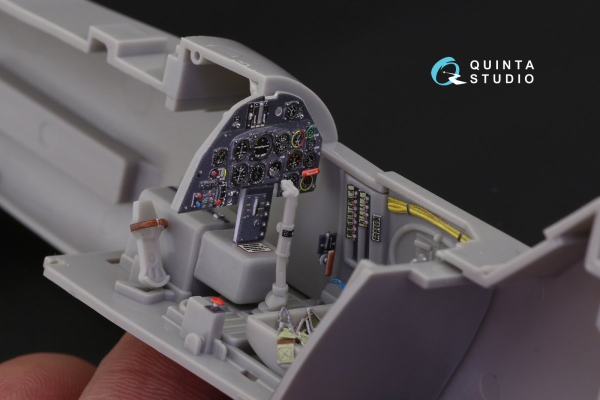 Quinta Studio QD32058 Bf 109K-4 3D-Printed &amp;amp; coloured Interior on decal paper (for Hasegawa kit) 1/32 – immagine 7