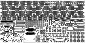Pontos 37034FN USS BB-63 Missouri 1945 &amp;quot;Advanced&amp;quot; Detail Up Set for Hobbyboss Kit (Teak Tone wooden deck) 1/350 – immagine 32