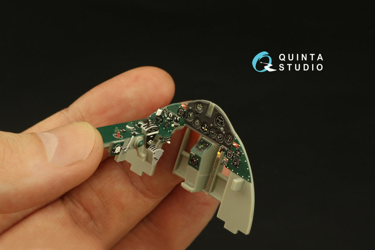 Quinta Studio QD32185 F4F-4 Wildcat 3D-Printed coloured Interior on decal paper (Trumpeter) 1/32 – immagine 7