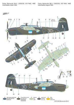 Special Hobby 72343 Fairey Barracuda Mk. II Pacific Fleet 1/72 – immagine 3