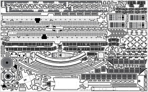 Pontos 35016F1 Ensemble de détails pour LPD de classe USS San Antonio (1/350) – image 12