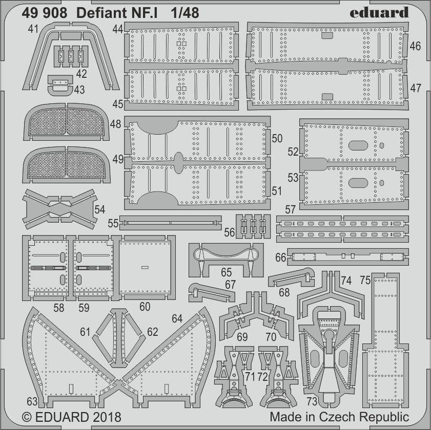 Eduard 49908 Defiant NF. I AIRFIX 1/48 – imagen 2