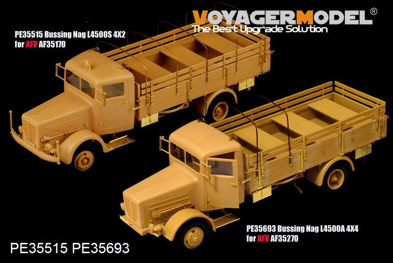 Voyager Model PE35693 WWII German Bussing Nag L4500A 4X4 Cargo Truck For AFV 35270 1/35 – immagine 8