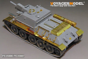 Voyager Model PE35886 WWII Russia SU-122 Basic For MINIART 1/35 – zdjęcie 3