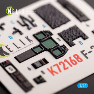 Kelik K72168 F-22A Raptor - interior 3D decals for Academy kit 1/72
