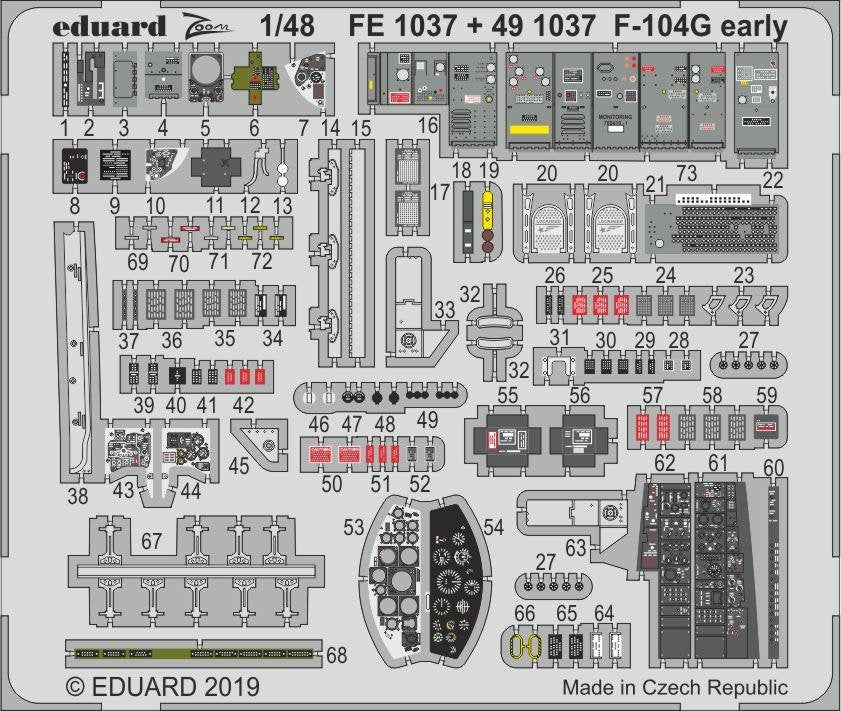 Eduard 491037 F-104G early 1/48 KINETIC MODEL – immagine 2