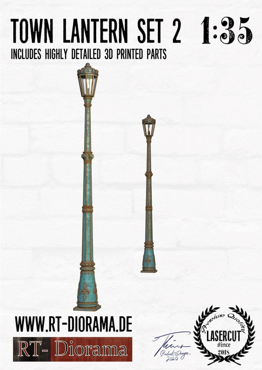 RT-Diorama 35671 Town Lantern Set Type 2 (2pcs.) 1/35 – imagen 2