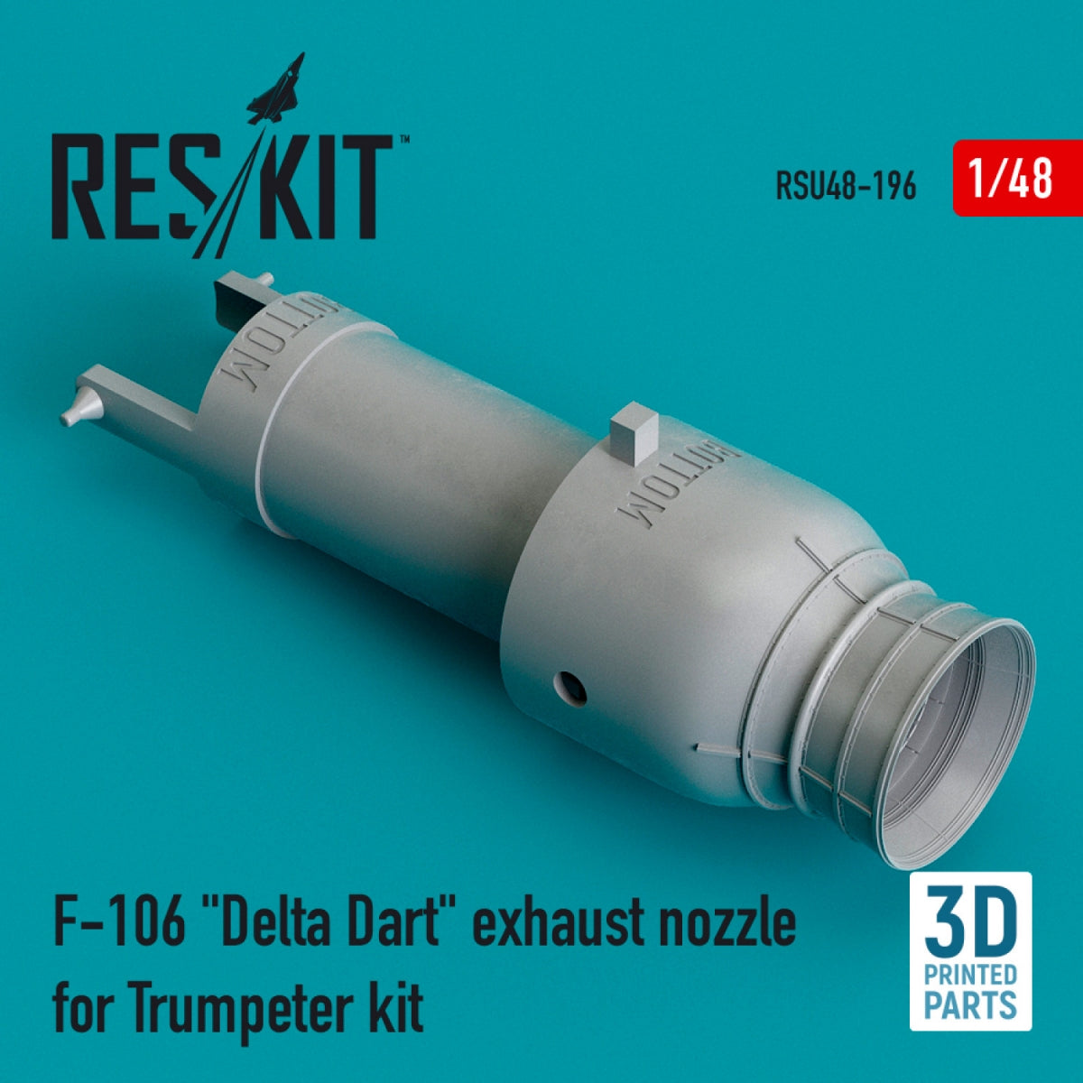 RESKIT RSU48-0196 F-106 "DELTA DART" EXHAUST NOZZLE FOR TRUMPETER KIT (3D PRINTED) 1/48