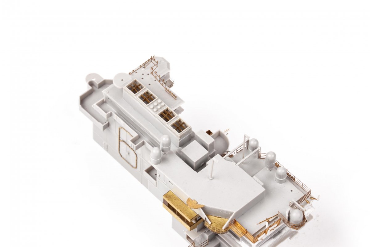 Eduard 53285 USS Constellation CV-64 part 5 - island TRUMPETER 1/350 – immagine 7
