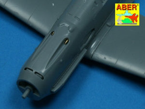 Aber A48 003 Set of 4 barrels tips for German 7,92 mm MG 17 aircraft machine guns 1/48 – immagine 4