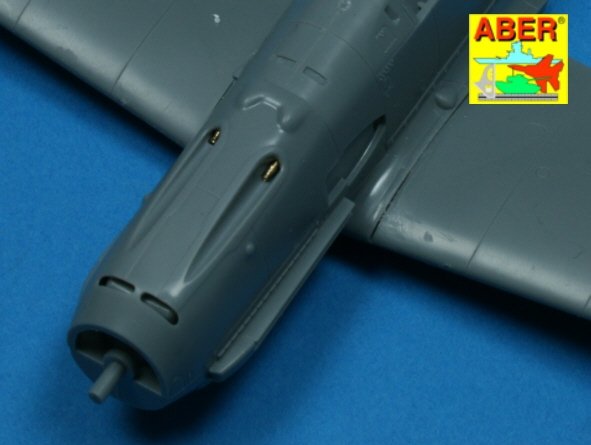 Aber A48 003 Set of 4 barrels tips for German 7,92 mm MG 17 aircraft machine guns 1/48 – immagine 4