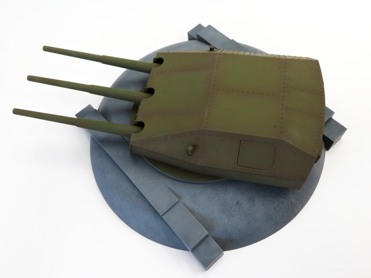 Modelcollect UA72344 Austratt fort coastal artillery site triple 28cm turret Caesar 1/72 – Bild 6