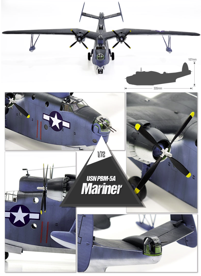 Academy 12586 USN PBM-5A MARINER 1/72 – zdjęcie 6