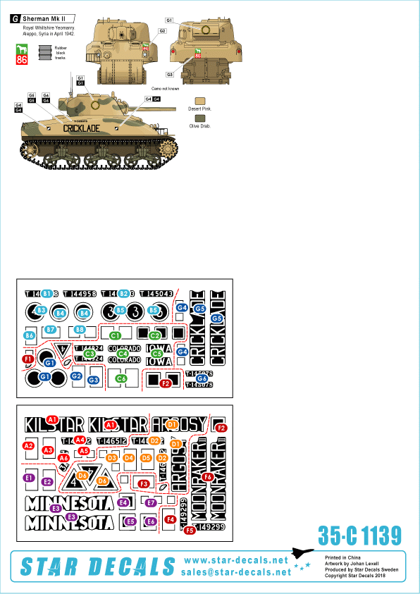 Star Decals 35-C1139 British 9th Armored Brigade 1/35 – image 2