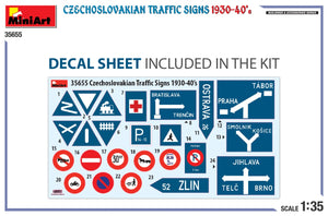 Miniart 35655 CZECHOSLOVAKIAN TRAFFIC SIGNS 1930-40&amp;#39;s 1/35 – image 2