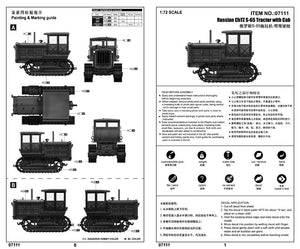 Trumpeter 07111 Tracteur russe ChTZ S-65 avec cabine 1/72  – image 4