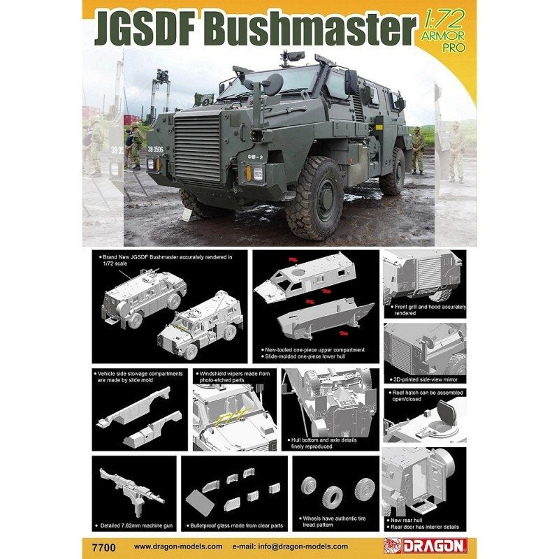 Dragon 7700 JGSDF Bushmaster 1/72 – image 2