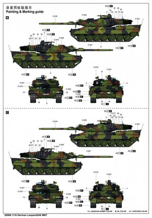 Trumpeter 00966 German Leopard 2 A6 MBT 1/16