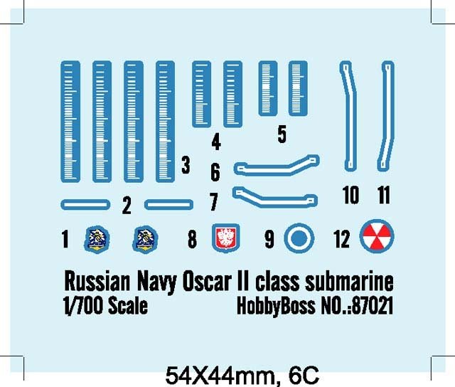 Hobby Boss 87021 Kursk SSGN Russian Navy Oscar II Class Submarine 1/700 – zdjęcie 3