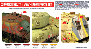 Hataka HTK-AS26 Corrosion rust weathering effects set (6x17ml) – Bild 2