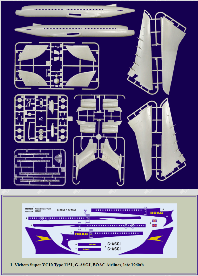 Roden 313 Vickers VC-10 Super Type 1151 1/144 – zdjęcie 2