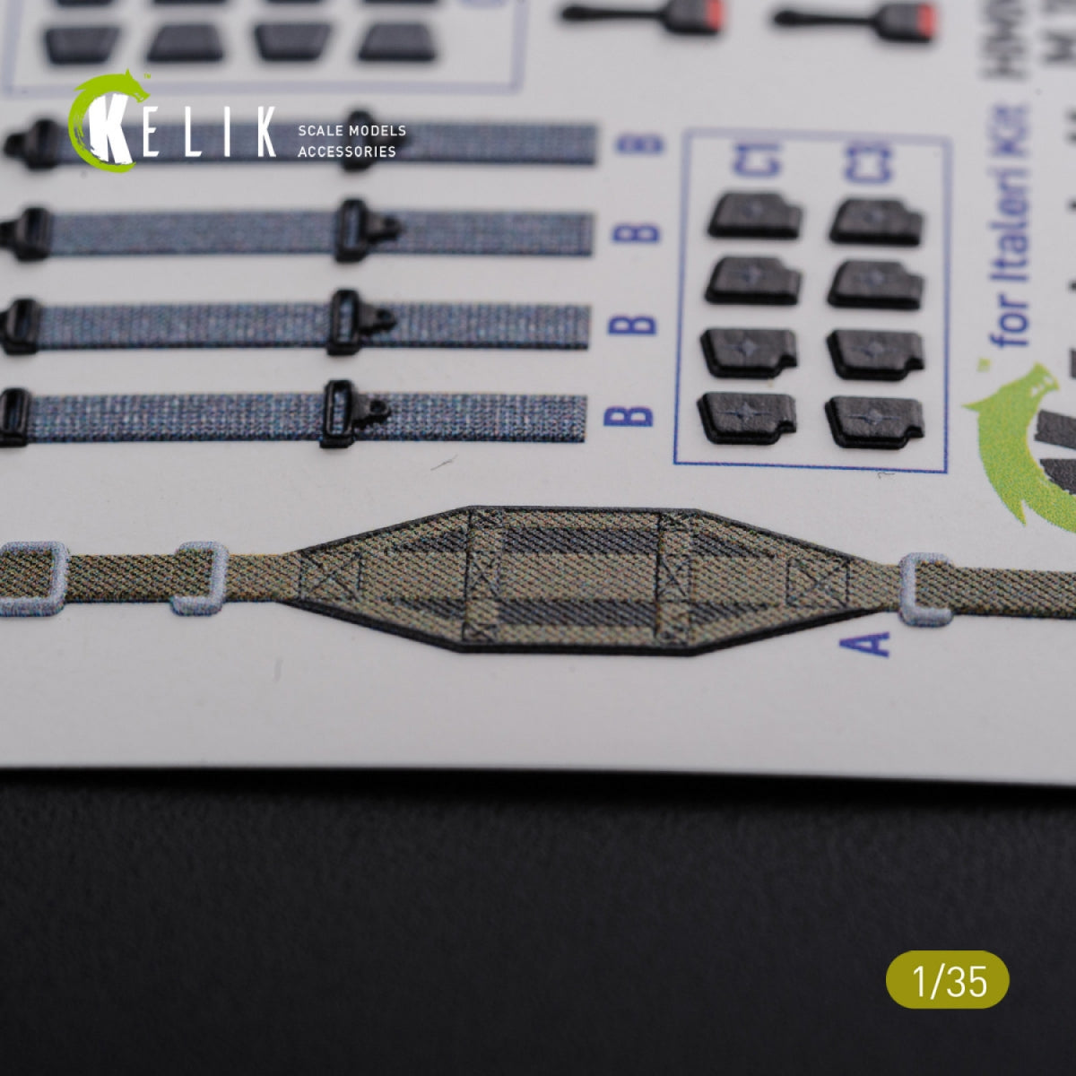 KELIK K35024 HUMVEE HMMWV M1036 with TOW Desert version Interior 3D Decal for Italeri kit 1/35 – Bild 4