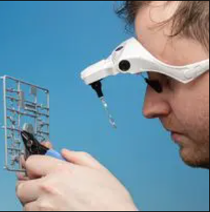 Lightcraft LC1780USB Magnifier Spectacles Headband / Szkło powiększające, okulary i opaska, 1x, 1.5x, 2x, 2.5x 3.5x – imagen 3