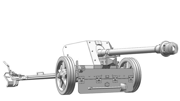 Das Werk DW35027 German 7,5cm Pak40 with 4 Figures 1/35 – immagine 4