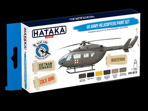 Hataka HTK-BS19 US Army Helicopters Paint Set (6x17ml) – immagine 3