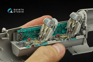 Quinta Studio QD32121 MiG-21UM 3D-Printed &amp;amp; coloured Interior on decal paper (Trumpeter) 1/32 – immagine 5